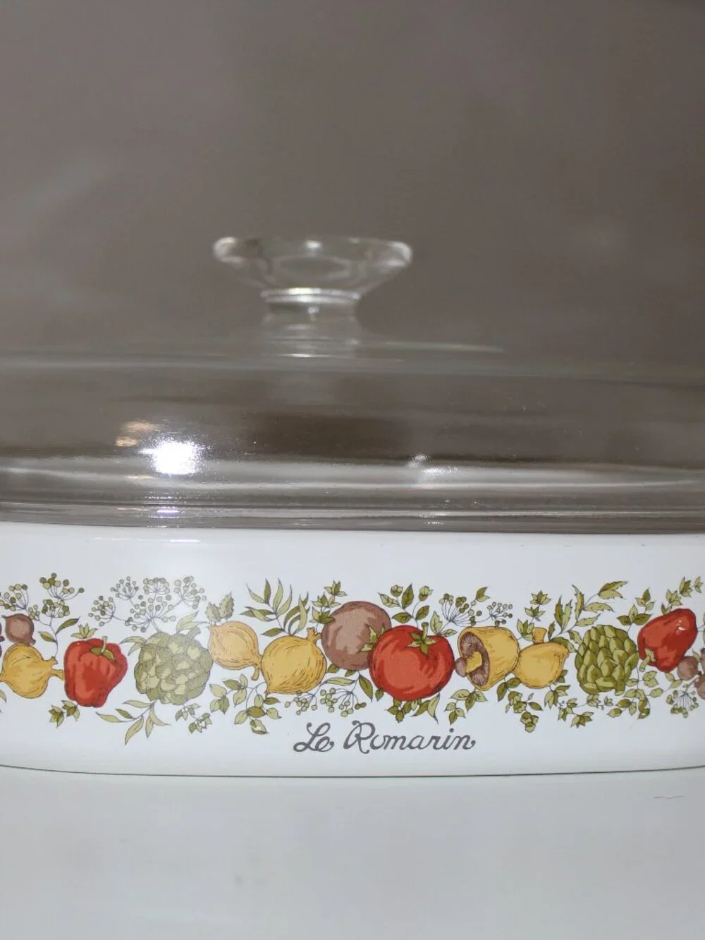 Corning Ware Spice of Life Le Romarin Dome Lid Casserole Dish A-10-B 9 3/4 X 2